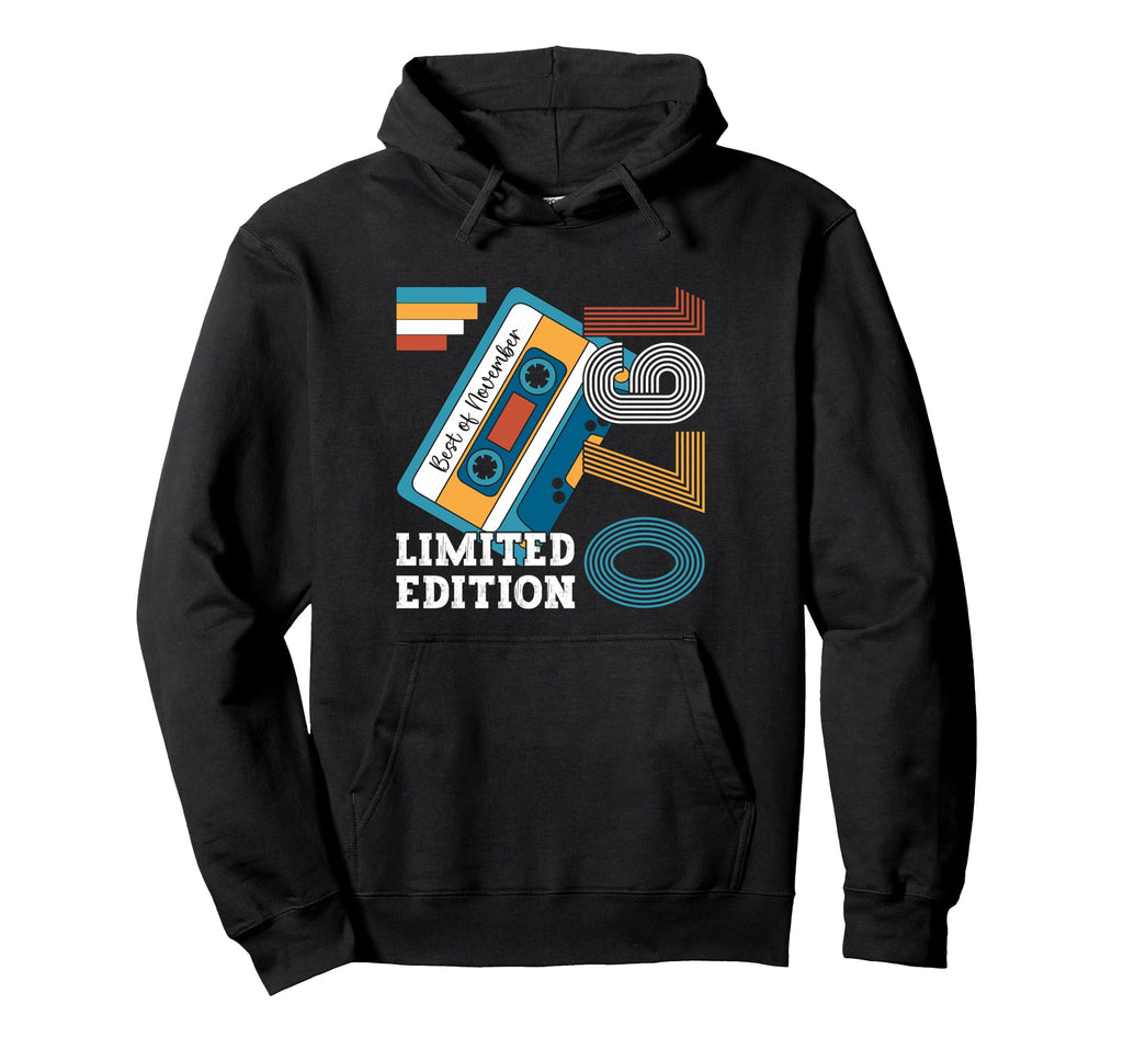 55Th Birthday November 1970 Cassette Hoodie - Unique Graphic Men Women - T-Shirt, Sweatshirt, Hoodie