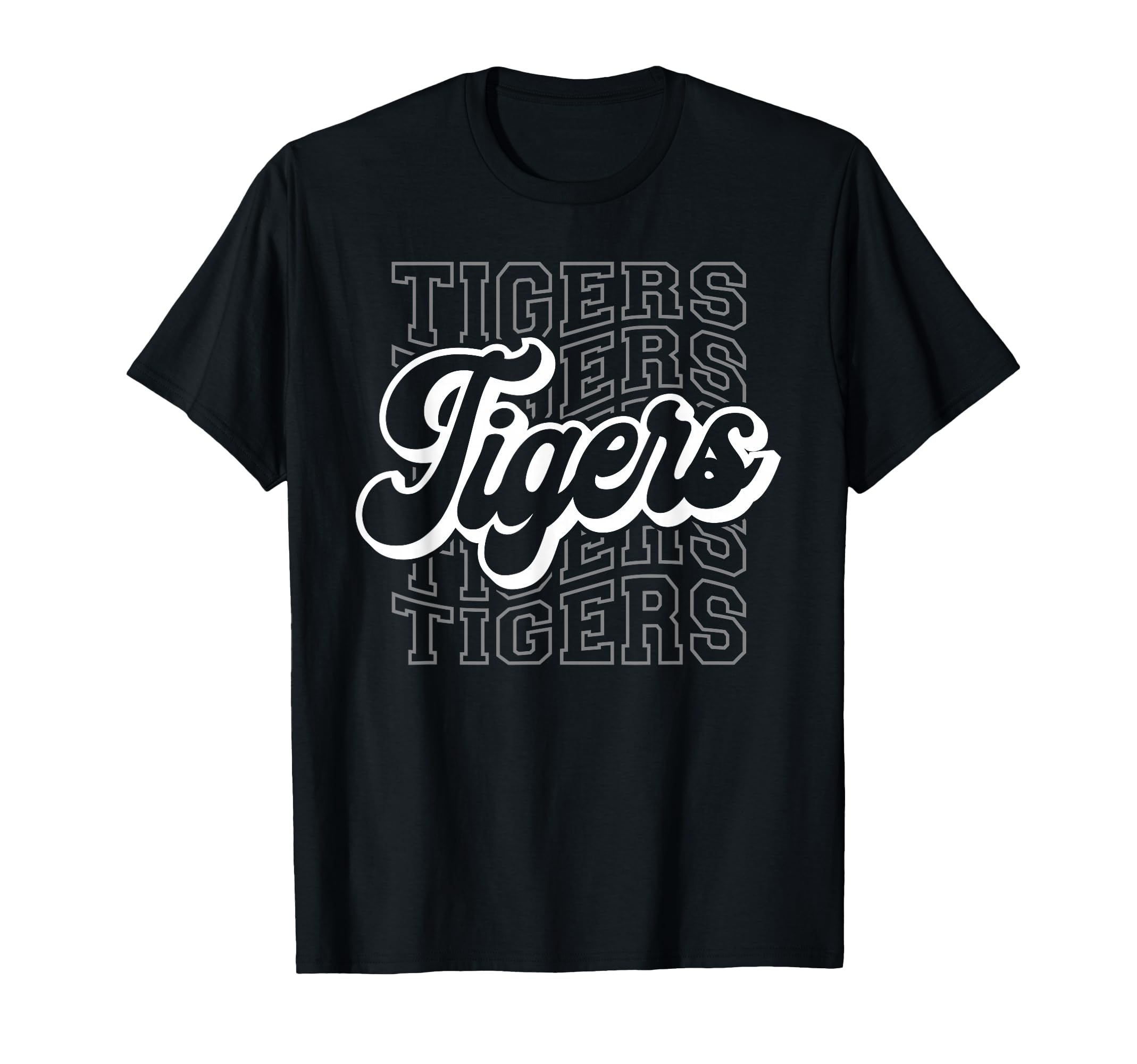 Tigers Sports Mascot Tigers Team T-Shirt - Graphic Print for Adults - T-Shirt, Sweatshirt, Hoodie