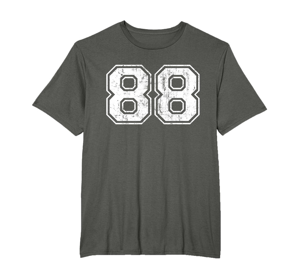 Number 88 Eightyeight Distressed Sport T-Shirt - Graphic Print for Adults - T-Shirt, Sweatshirt, Hoodie