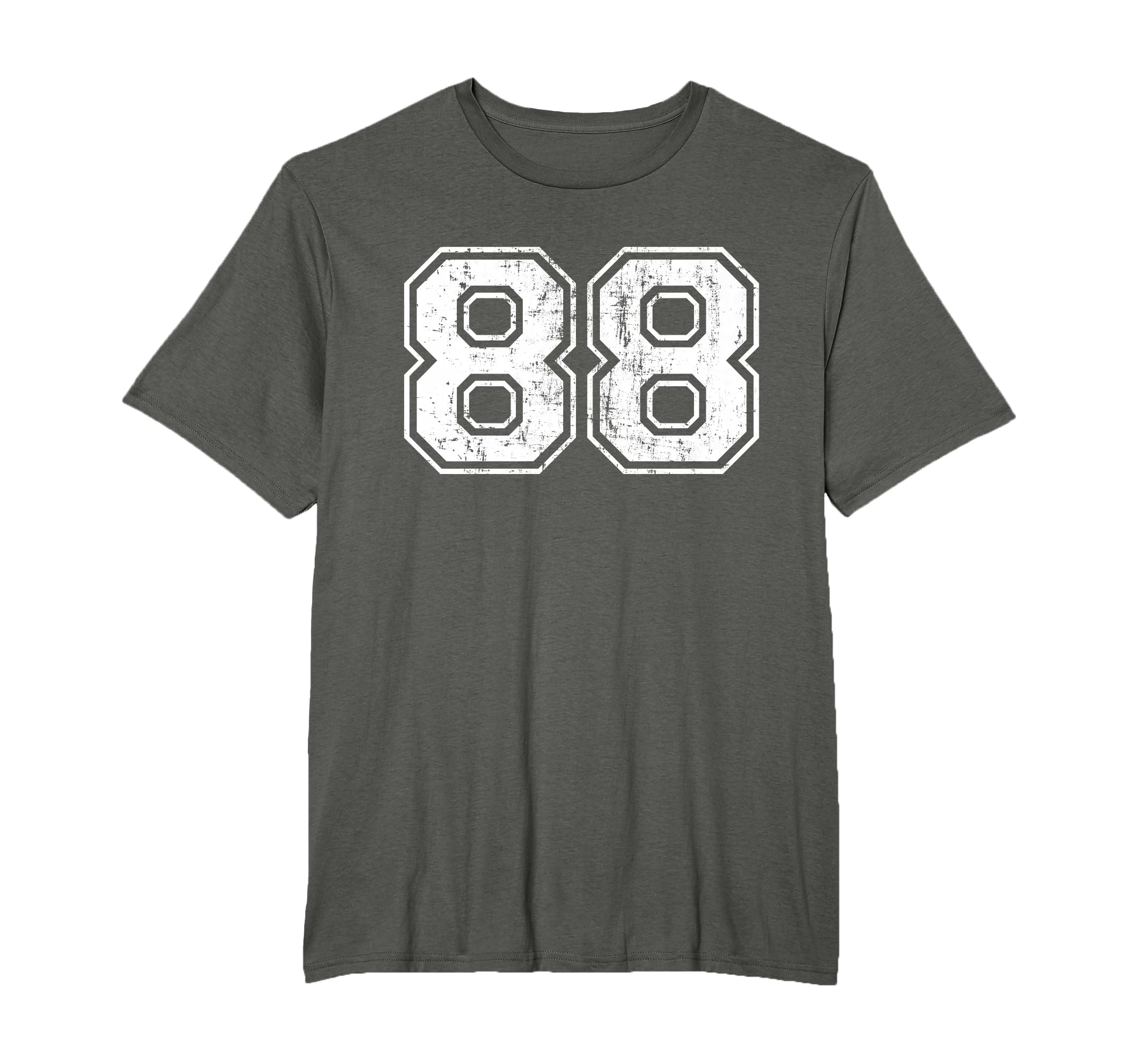 Number 88 Eightyeight Distressed Sport T-Shirt - Graphic Print for Adults - T-Shirt, Sweatshirt, Hoodie