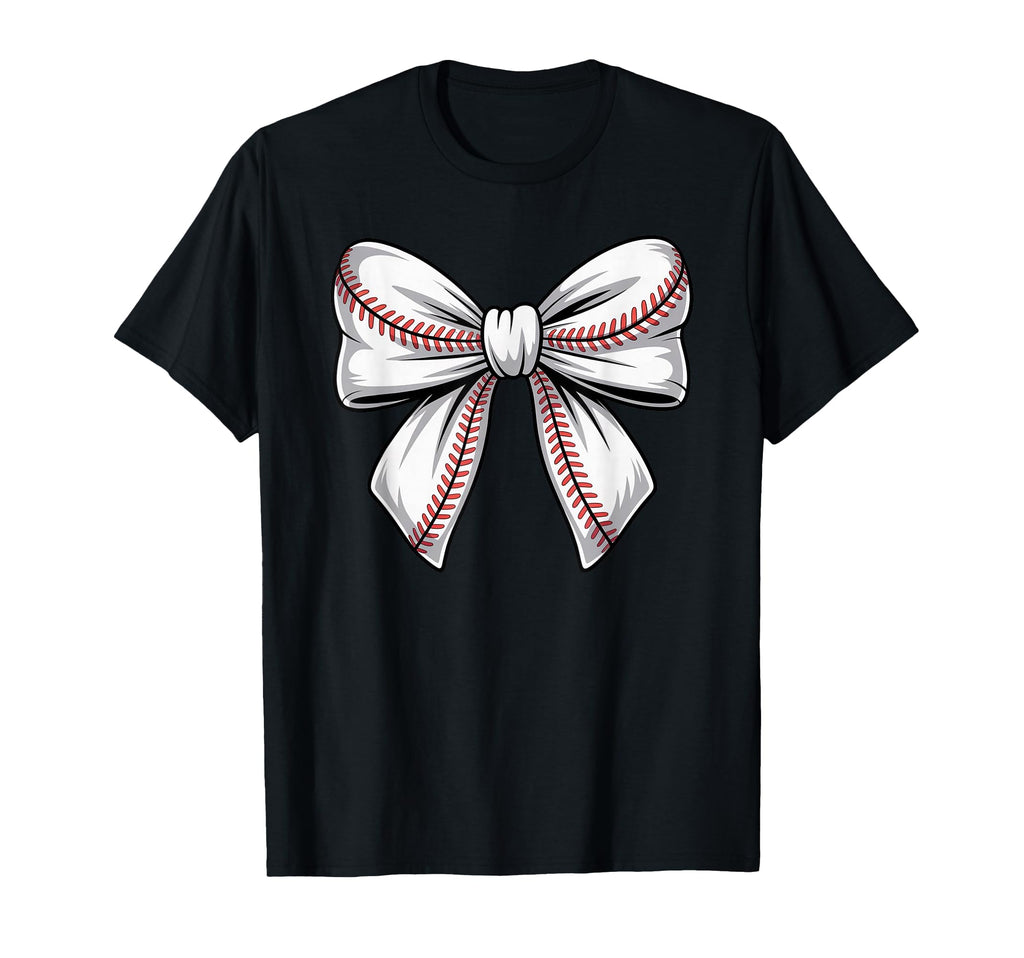 Coquette Bow Baseball Game Day Cheer T-Shirt - Unique Graphic for Adults - T-Shirt, Sweatshirt, Hoodie