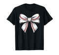 Coquette Bow Baseball Game Day Cheer T-Shirt - Unique Graphic for Adults - T-Shirt, Sweatshirt, Hoodie