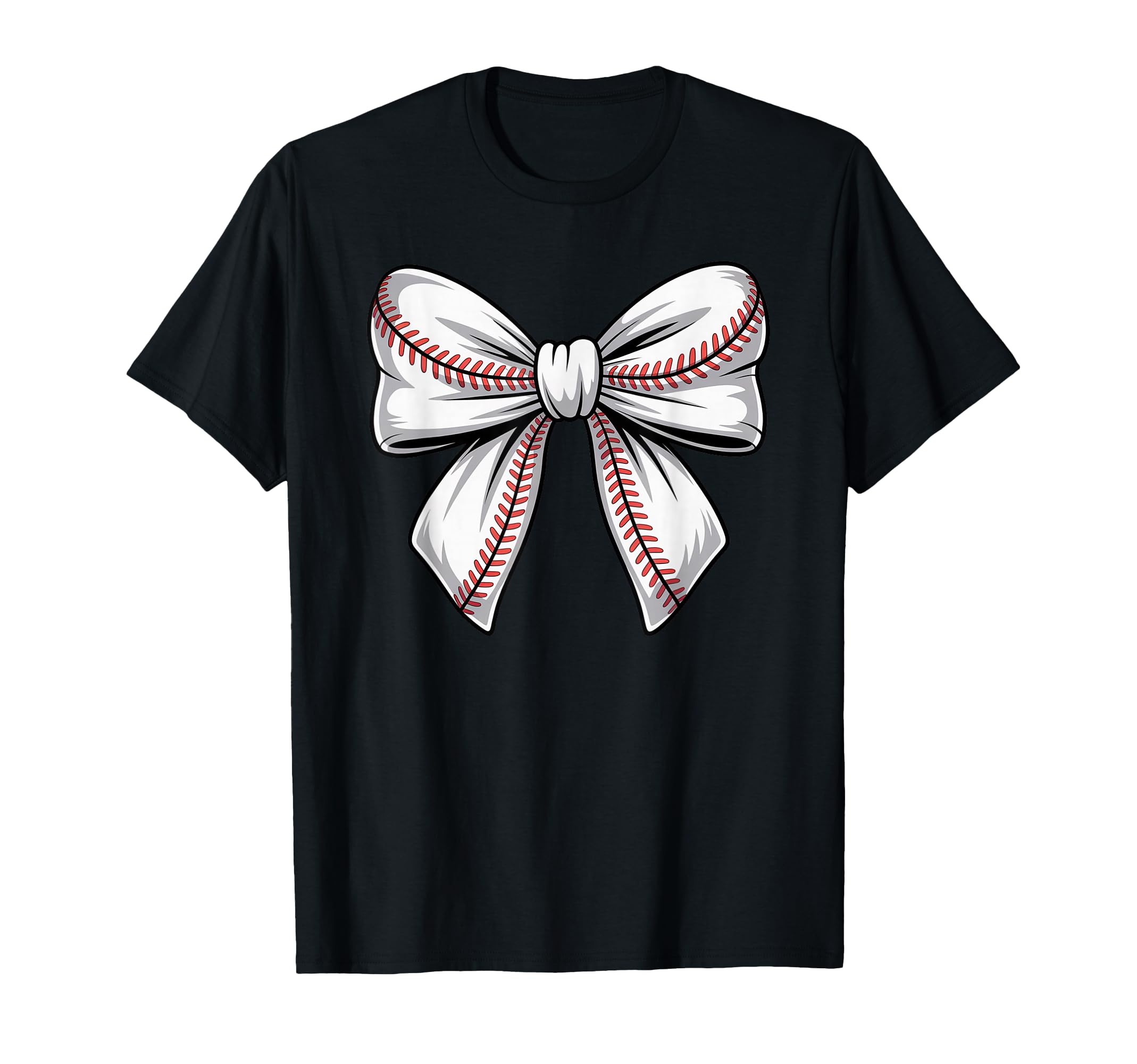 Coquette Bow Baseball Game Day Cheer T-Shirt - Unique Graphic for Adults - T-Shirt, Sweatshirt, Hoodie