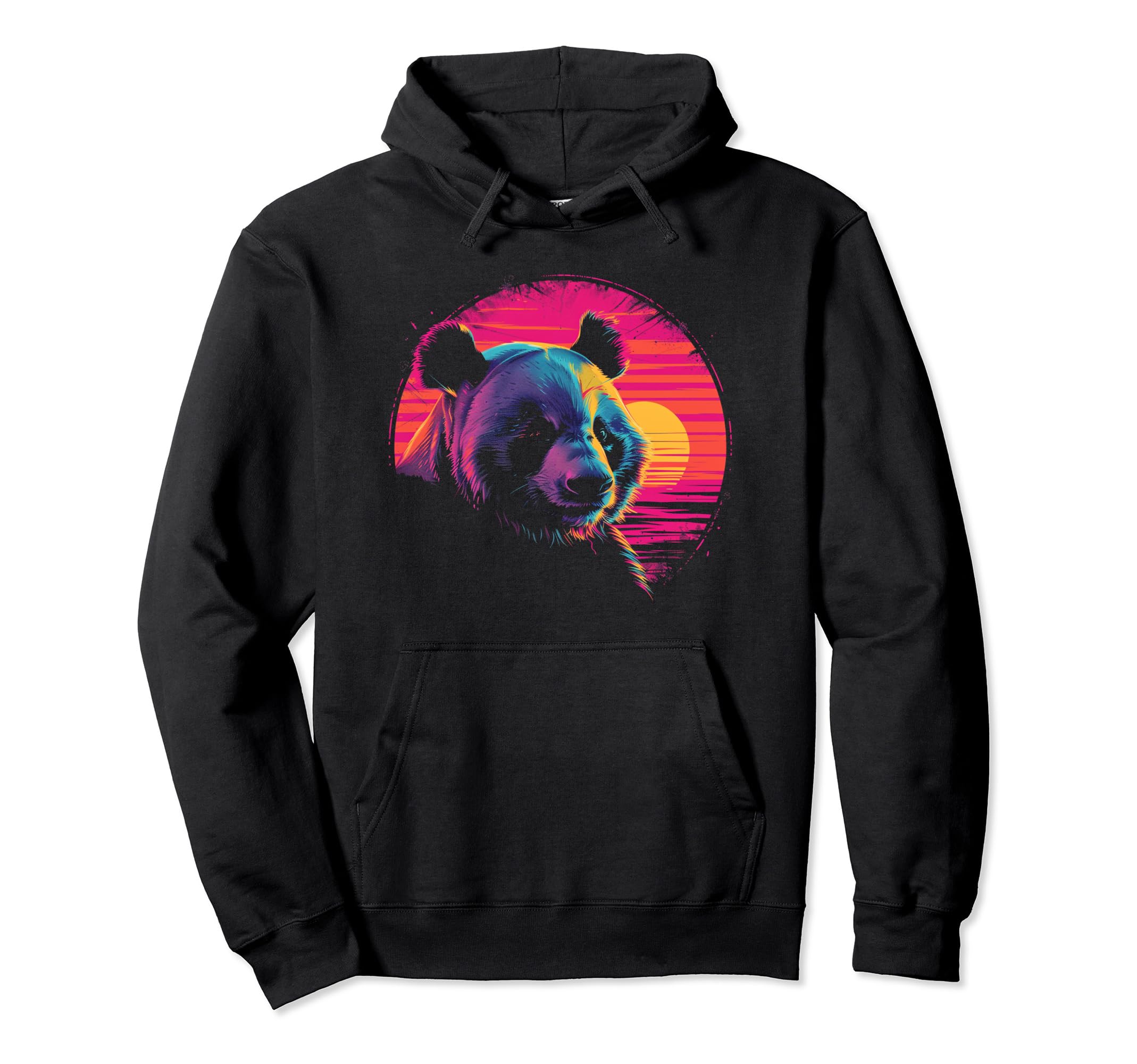 Panda Vaporwave Aesthetic Synthwave 80S Hoodie - Aesthetic Graphic Unisex - T-Shirt, Sweatshirt, Hoodie