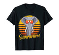 Summertime Elephant Sunset Beach T-Shirt - Fun Novelty Design Men Women - T-Shirt, Sweatshirt, Hoodie