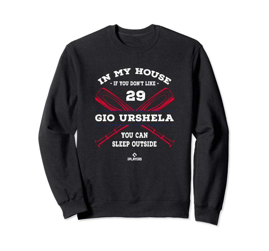 My House Gio Urshela Baseball Sweatshirt - Custom Art Print for Adults - T-Shirt, Sweatshirt, Hoodie
