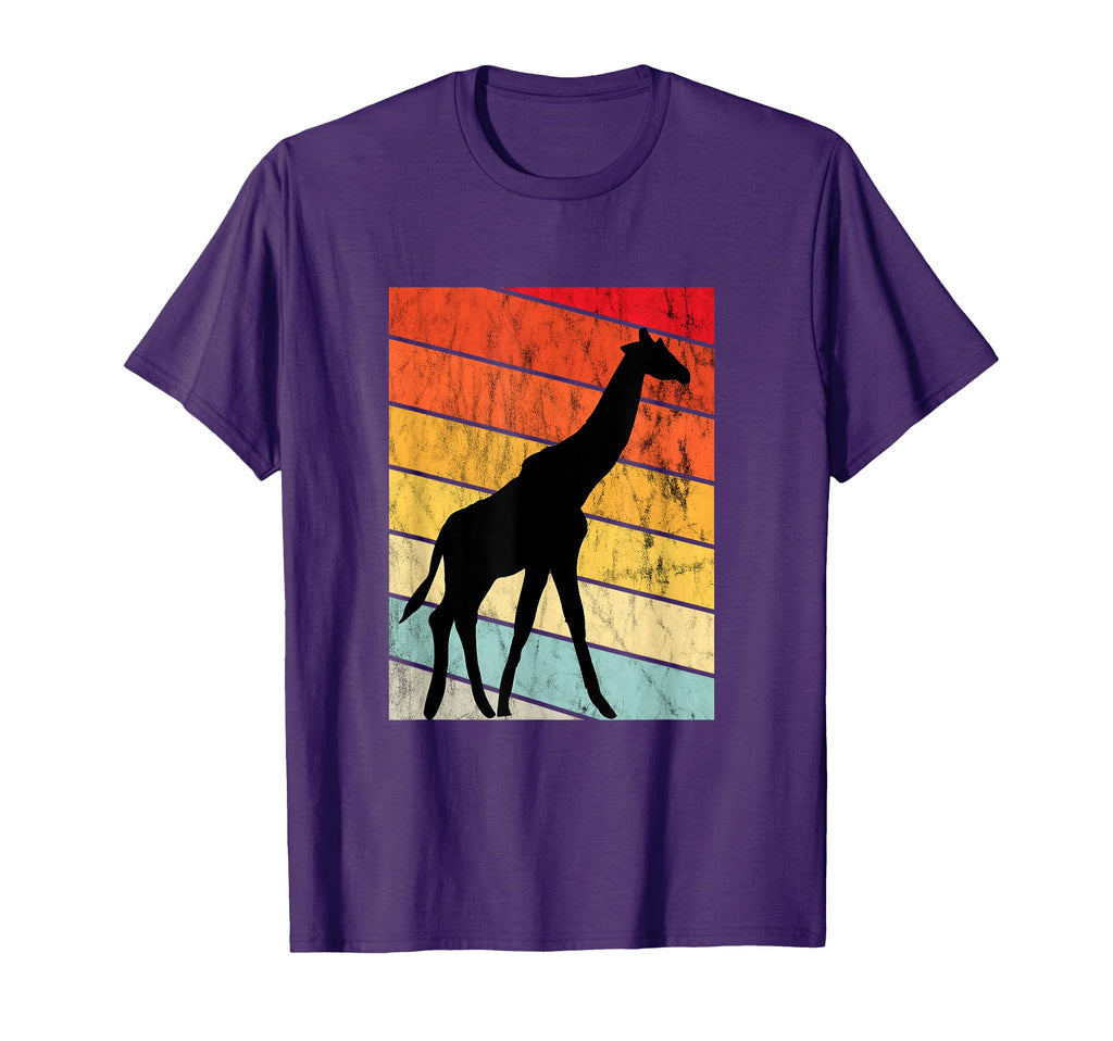 Giraffe Lover Sunset Sunset Zoo T-Shirt - Fun Novelty Design for Adults - T-Shirt, Sweatshirt, Hoodie