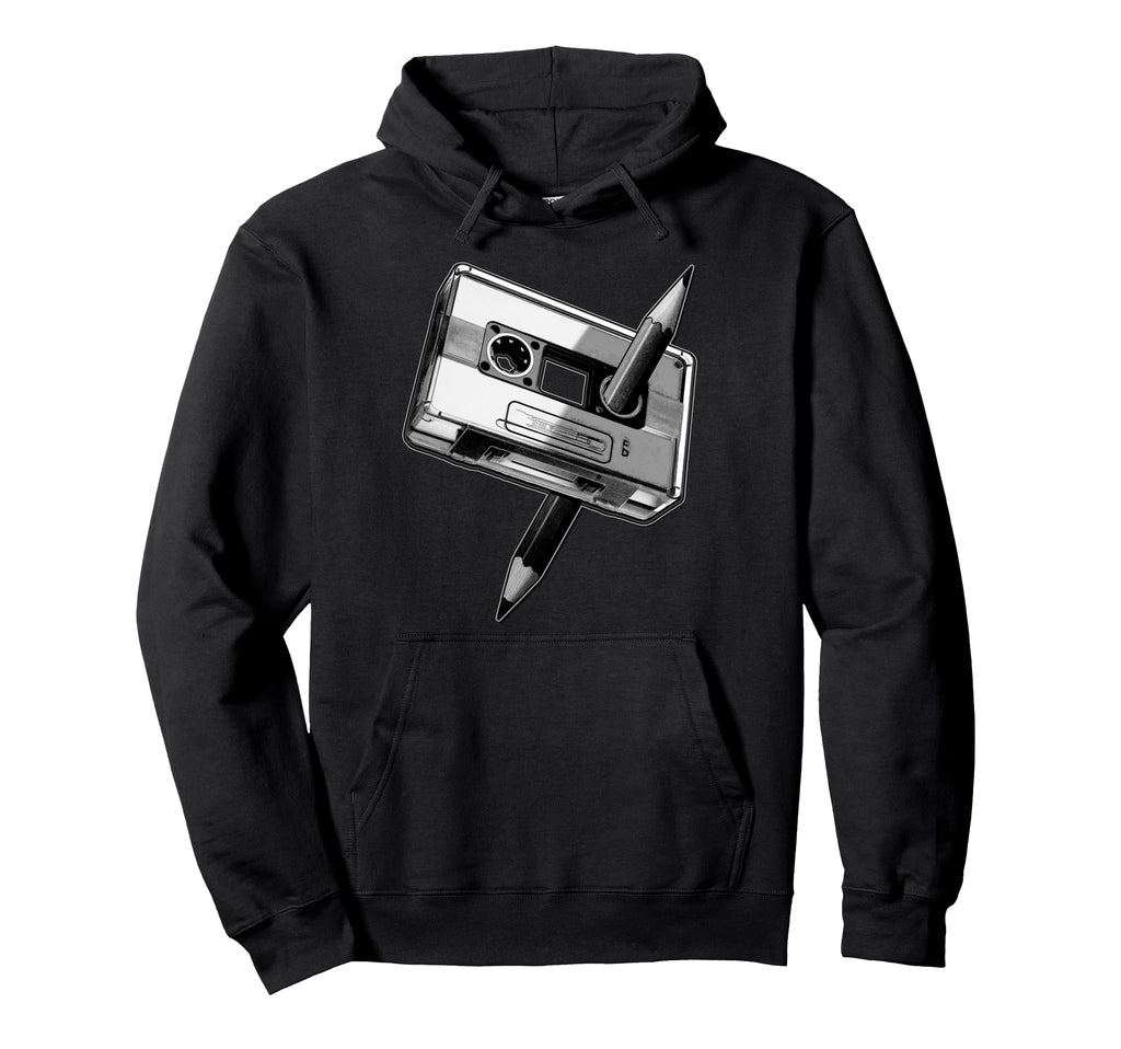 80S Cassette Tape Pencil 1980S Music Hoodie - Minimalist Print Unisex - T-Shirt, Sweatshirt, Hoodie