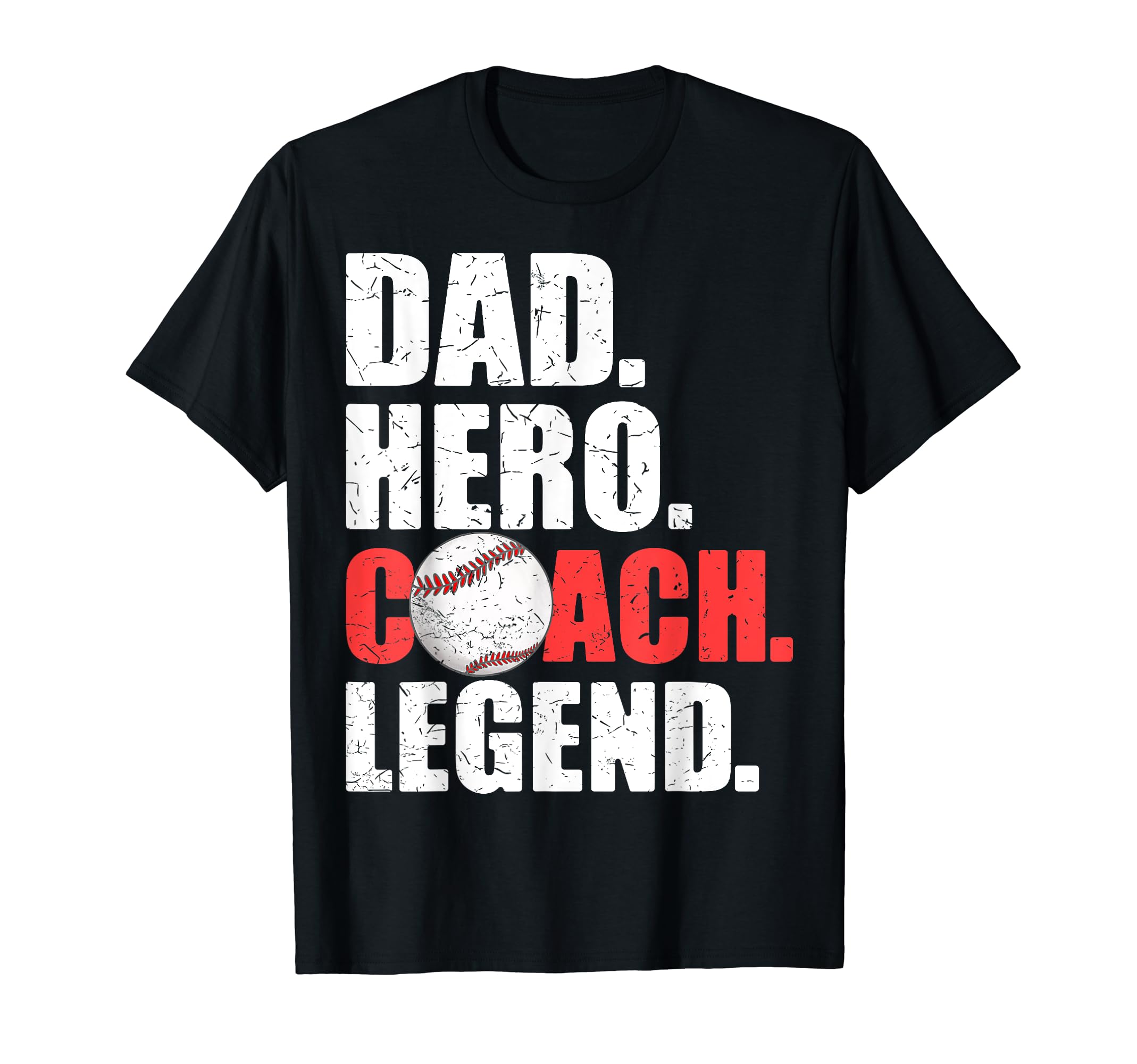 Dad Hero Coach Legend Father Daddy T-Shirt - Minimalist Print Men Women - T-Shirt, Sweatshirt, Hoodie