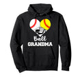 Ball Grandma Heart Funny Baseball Hoodie - Streetwear Style Unisex - T-Shirt, Sweatshirt, Hoodie
