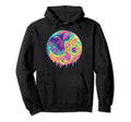 Melting Planet Trippy Vaporwave Psychedelic Hoodie - Graphic Print Unisex - T-Shirt, Sweatshirt, Hoodie