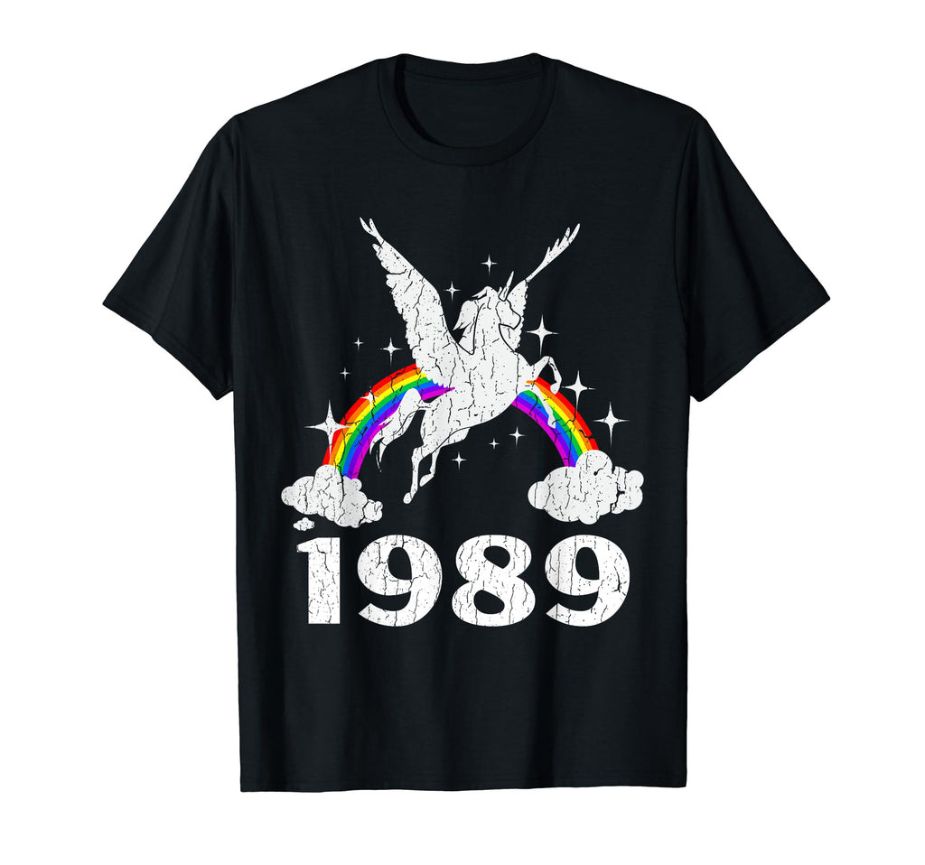 Unicorn 1989 Distressed 30Th T-Shirt - Streetwear Style for Adults - T-Shirt, Sweatshirt, Hoodie
