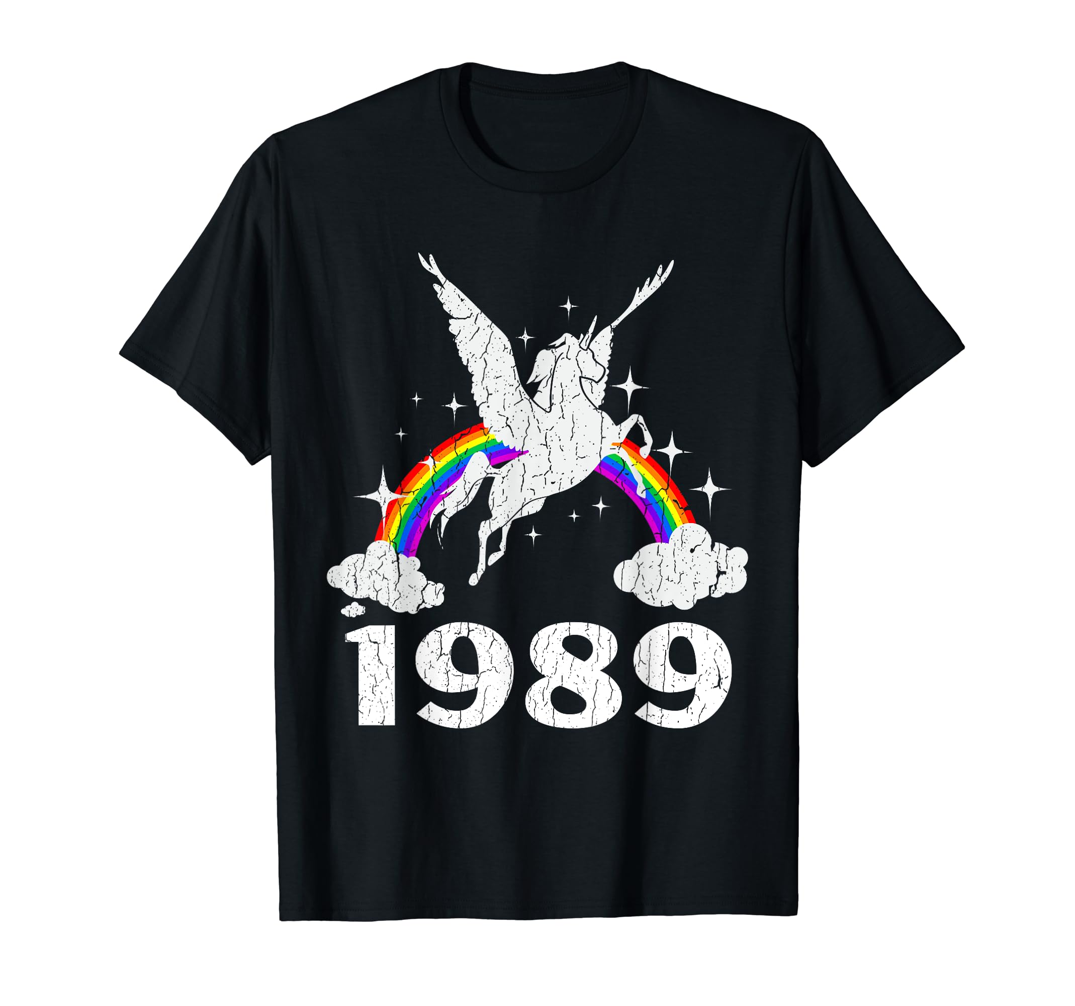 Unicorn 1989 Distressed 30Th T-Shirt - Streetwear Style for Adults - T-Shirt, Sweatshirt, Hoodie