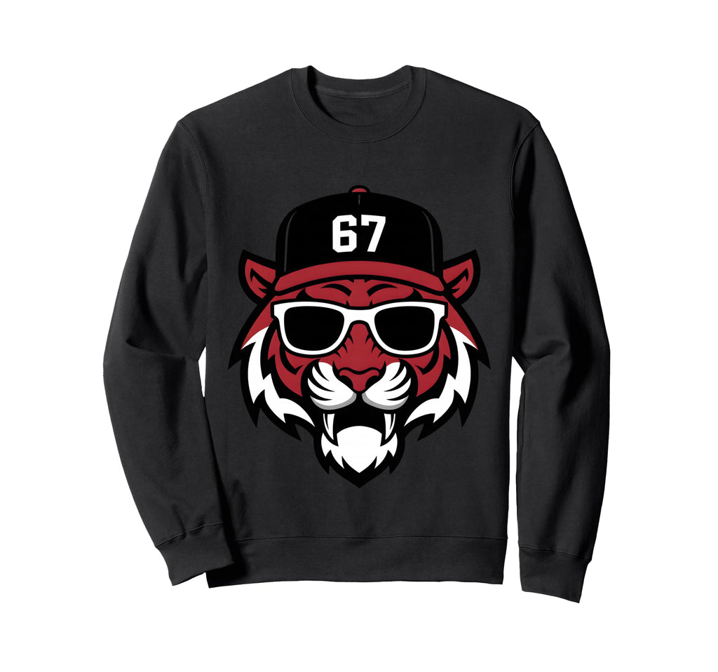 Tiger 67 Mascot Sports Team Pride Sweatshirt - Trendy Graphic for Adults - T-Shirt, Sweatshirt, Hoodie