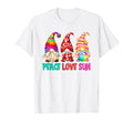 Beach Gnome Hippie Funny Peace Love Sun T-Shirt - Trendy Graphic for Adults - T-Shirt, Sweatshirt, Hoodie