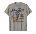 Easy Tiger Funny Cowboy Riding Tiger T-Shirt - Graphic Print for Adults - T-Shirt, Sweatshirt, Hoodie