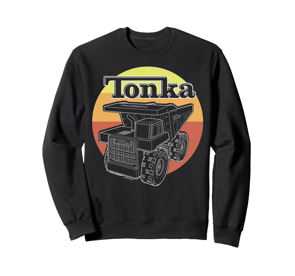 Tonka Sunset Stripe Truck Logo Sweatshirt - Streetwear Style for Adults - T-Shirt, Sweatshirt, Hoodie