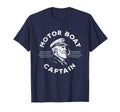 Funny Motor Boat Captain Sailing T-Shirt - Minimalist Print for Adults - T-Shirt, Sweatshirt, Hoodie