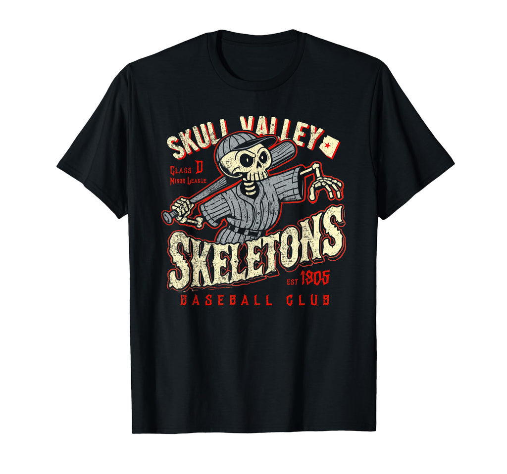 Halloween Skull Valley Skeletons Minor T-Shirt - Unique Graphic for Adults - T-Shirt, Sweatshirt, Hoodie
