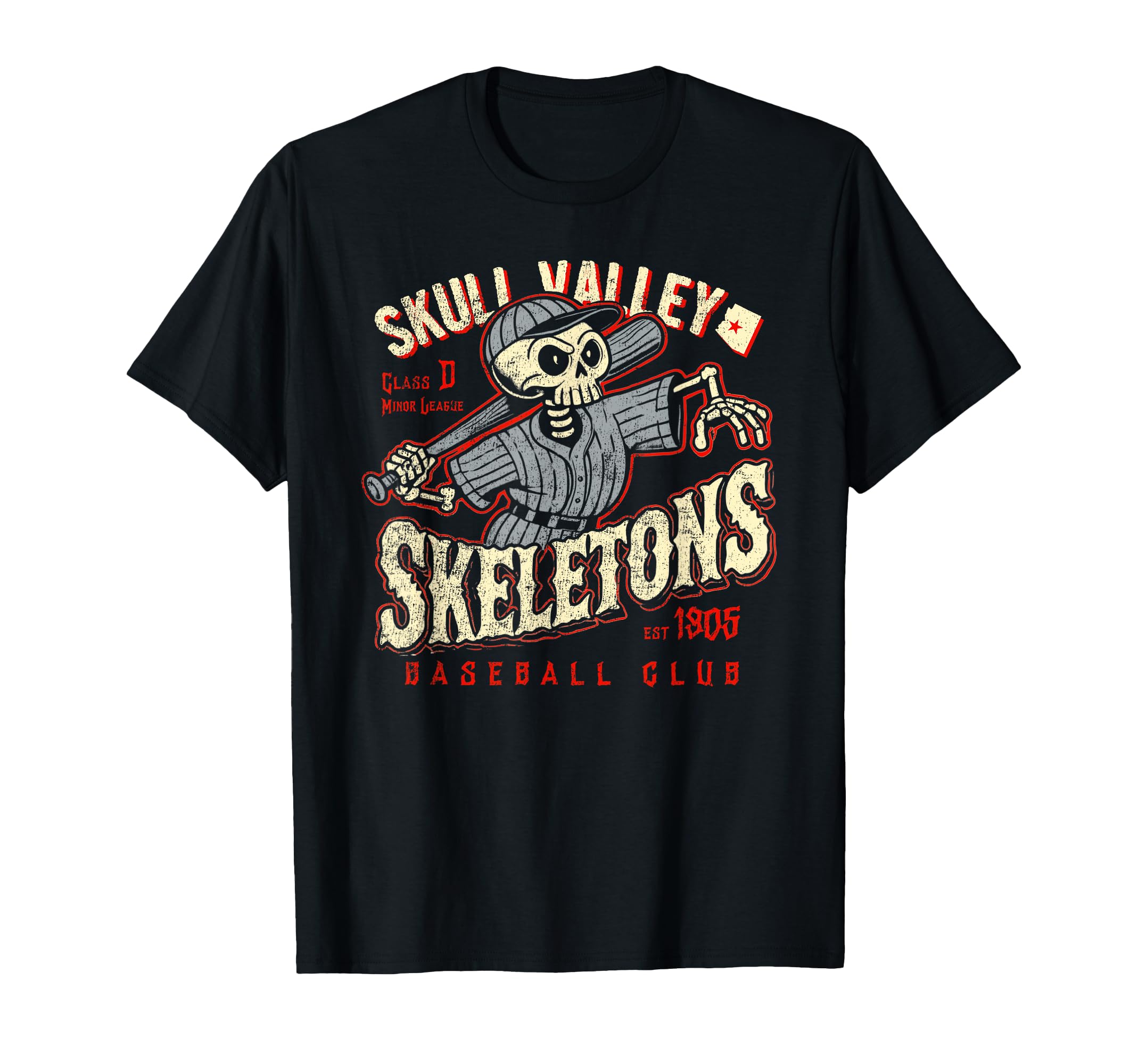 Halloween Skull Valley Skeletons Minor T-Shirt - Unique Graphic for Adults - T-Shirt, Sweatshirt, Hoodie