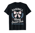 Baseball Mama Social Club Bow Hey Batter T-Shirt - Streetwear Style Unisex - T-Shirt, Sweatshirt, Hoodie