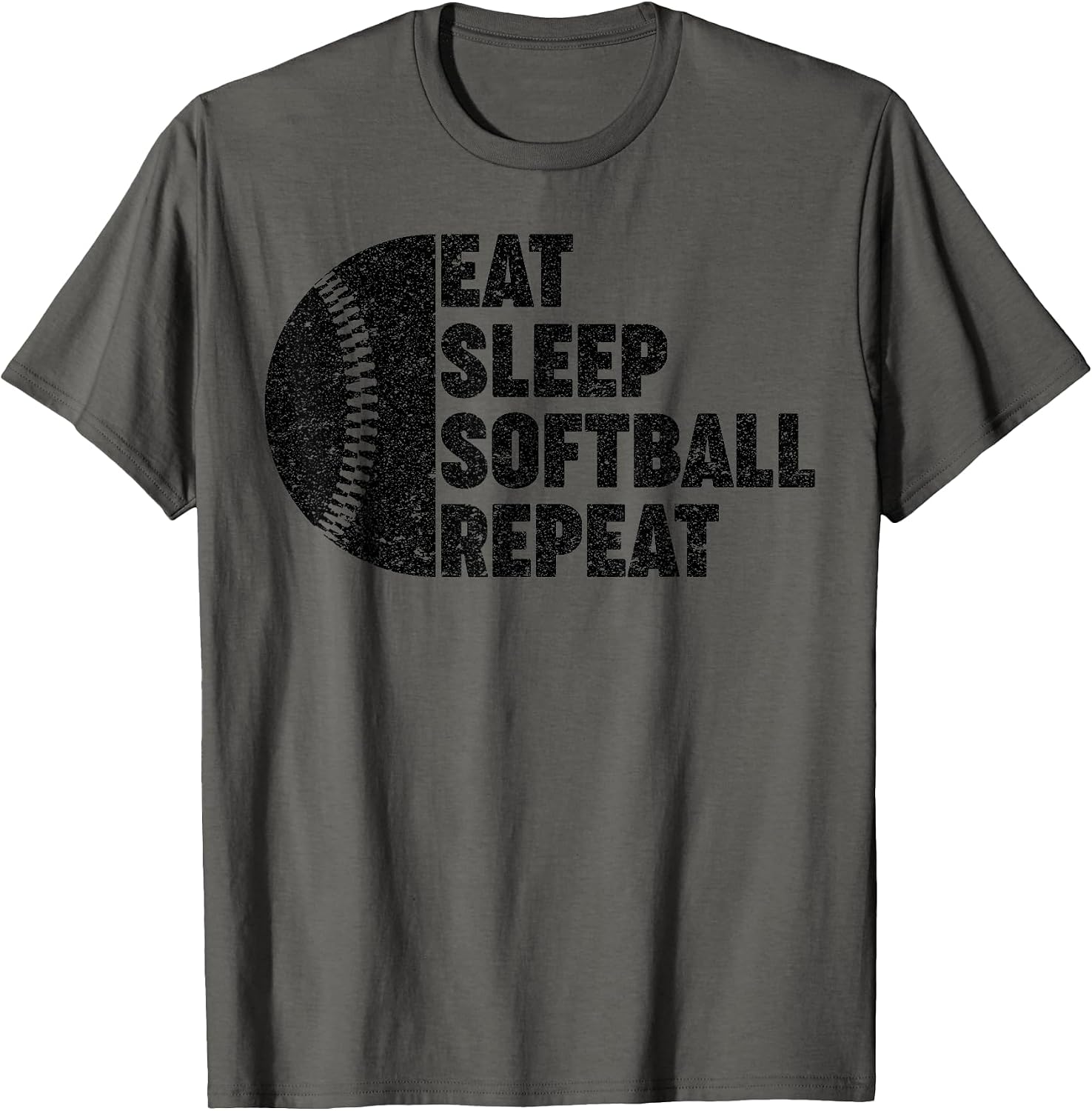 Eat Sleep Softball Repeat Player Merch - Adult & Kids T-Shirts, Sweatshirts & Hoodies apparel design preview 1