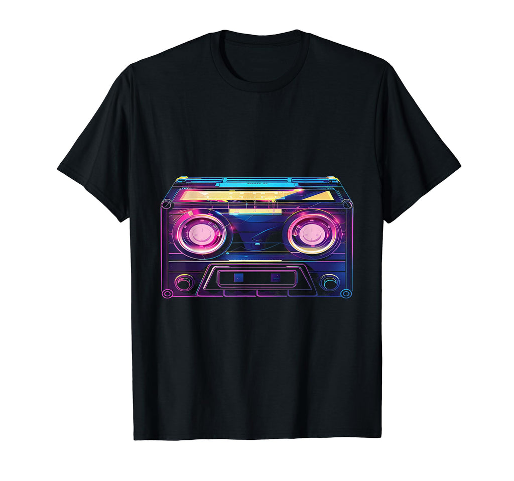 Neon Cassette Tape Gift Sweatshirt - Casual Everyday Wear for Adults - T-Shirt, Sweatshirt, Hoodie