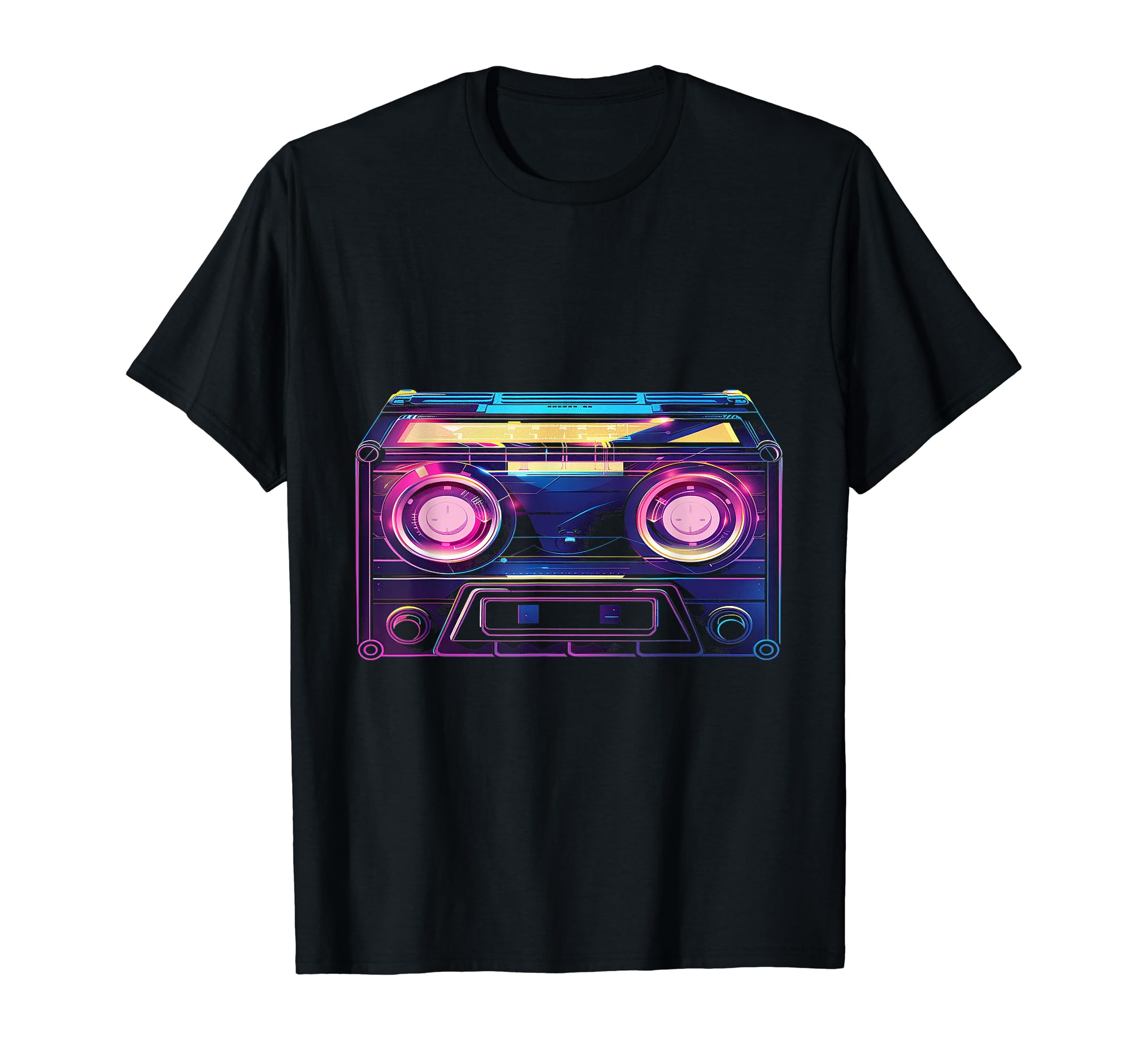 Neon Cassette Tape Gift Sweatshirt - Casual Everyday Wear for Adults - T-Shirt, Sweatshirt, Hoodie