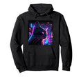 Japanese Aesthetic Synthwave Cat Hoodie - Novelty Apparel Men Women - T-Shirt, Sweatshirt, Hoodie