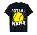 Groovy Softball Mama Softball Daughters T-Shirt - Graphic Print Men Women - T-Shirt, Sweatshirt, Hoodie