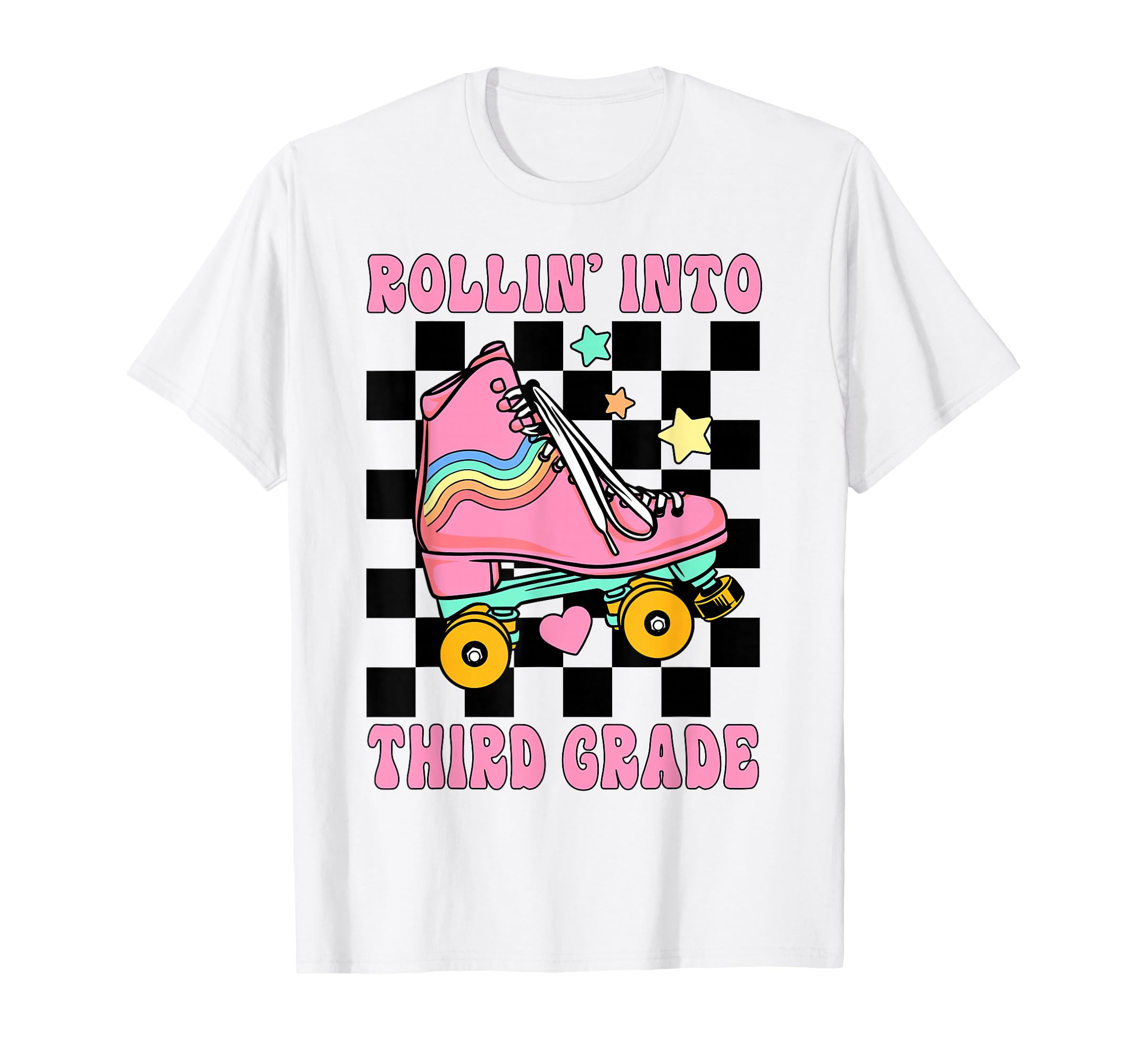Rolling Into Third Grade Roller T-Shirt - Casual Everyday Wear Men Women - T-Shirt, Sweatshirt, Hoodie