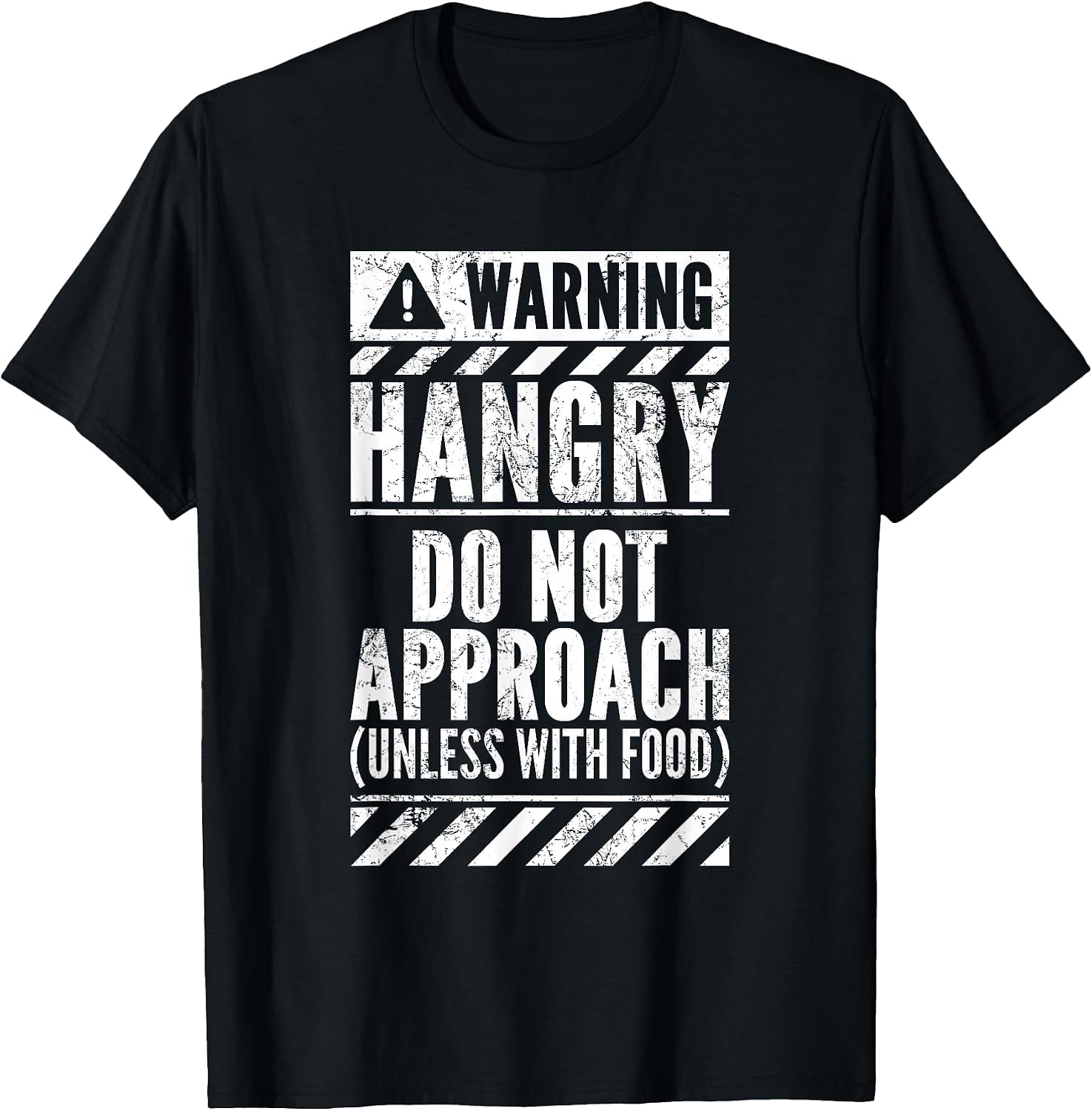 Funny Hangry Warning Sign - Adult & Kids T-Shirts, Sweatshirts & Hoodies apparel design preview 1