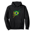 Brazil Brasil Flag Distressed Brazil Hoodie - Unique Graphic for Adults - T-Shirt, Sweatshirt, Hoodie