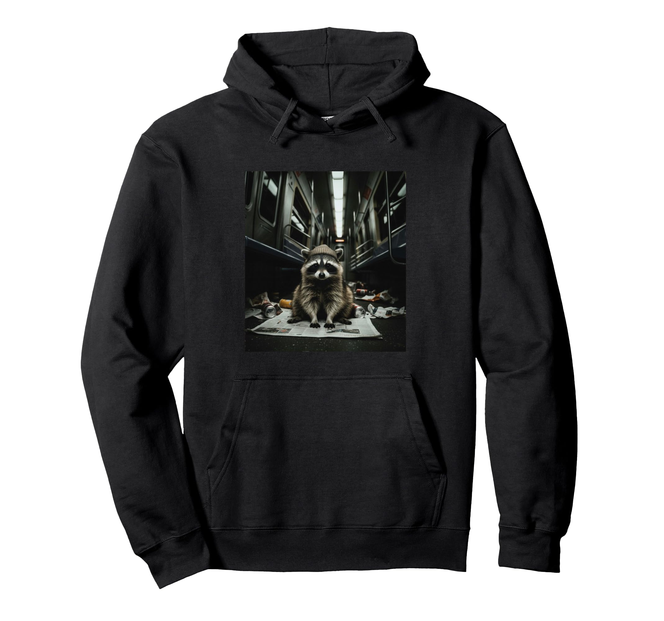Funny Subway Bandit Raccoon Meme Sassy Hoodie - Novelty Apparel Unisex - T-Shirt, Sweatshirt, Hoodie