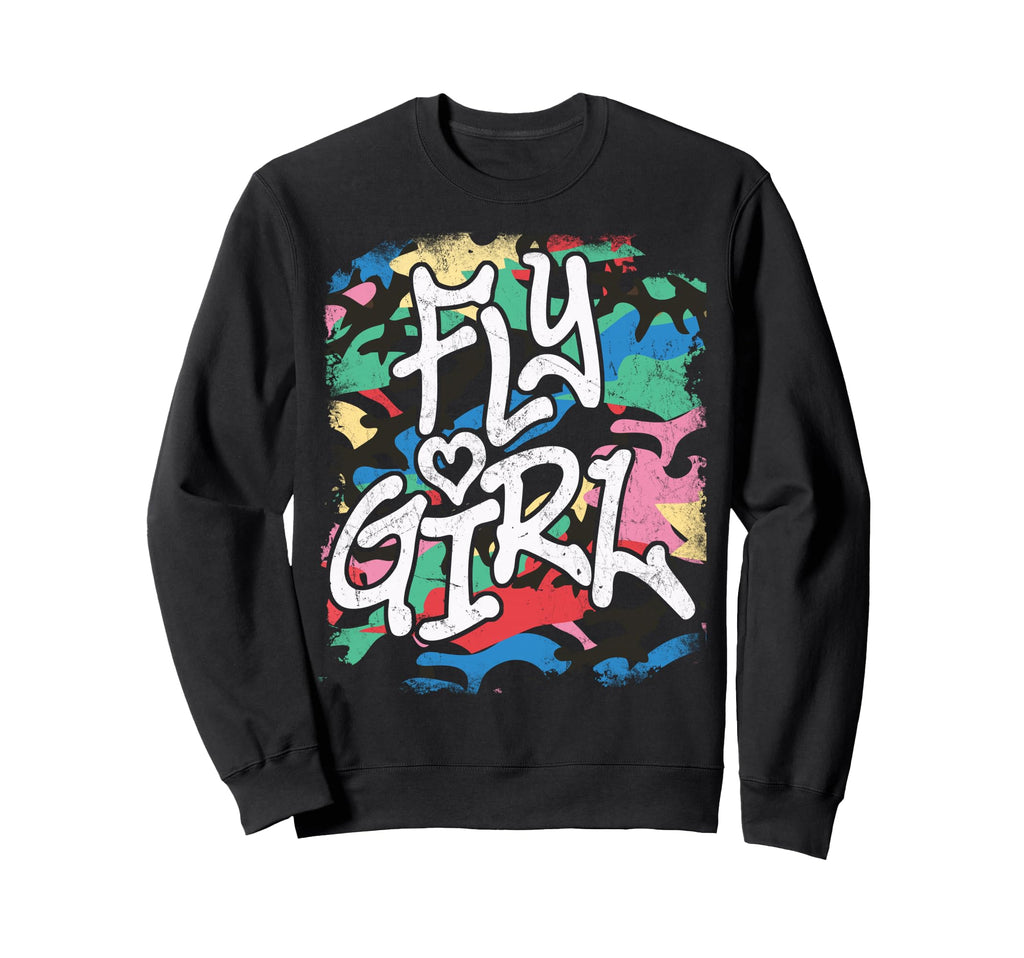 Fly 80S 90S Old School Distressed Sweatshirt - Custom Art Print Men Women - T-Shirt, Sweatshirt, Hoodie