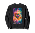 Tie Dye Blooming Abstract Sweatshirt - Aesthetic Graphic Men Women - T-Shirt, Sweatshirt, Hoodie