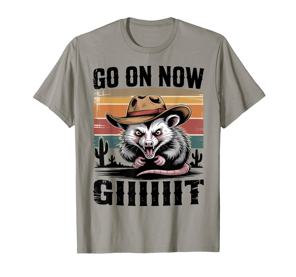 Go Now Git Western Country Possum T-Shirt - Custom Art Print Men Women - T-Shirt, Sweatshirt, Hoodie