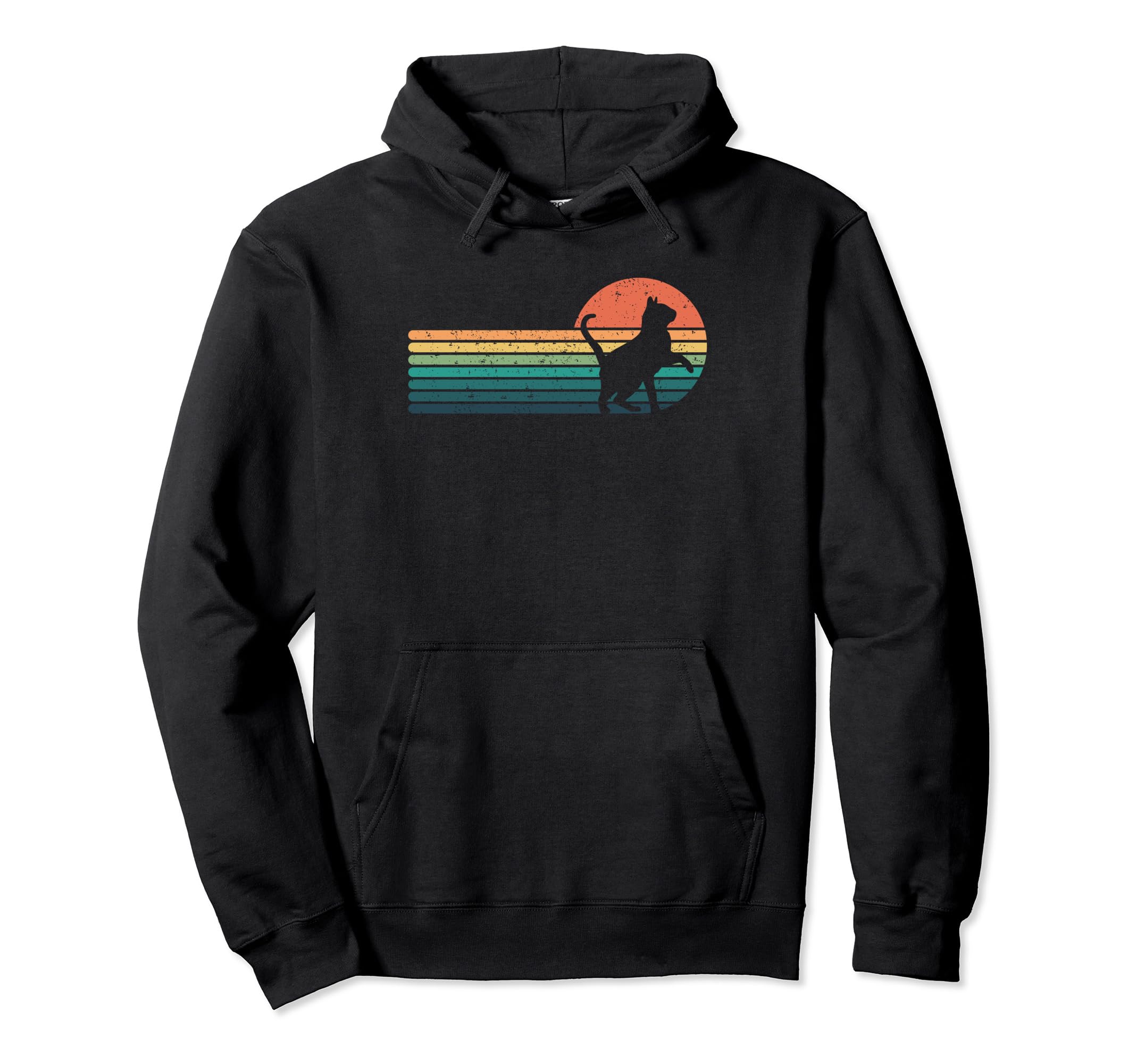 Cat Sunset Hoodie - Aesthetic Graphic Unisex - T-Shirt, Sweatshirt, Hoodie