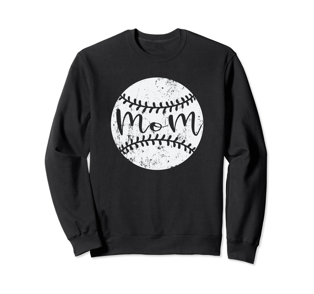 Baseball Mom Funny Mother Sweatshirt - Graphic Print for Adults - T-Shirt, Sweatshirt, Hoodie