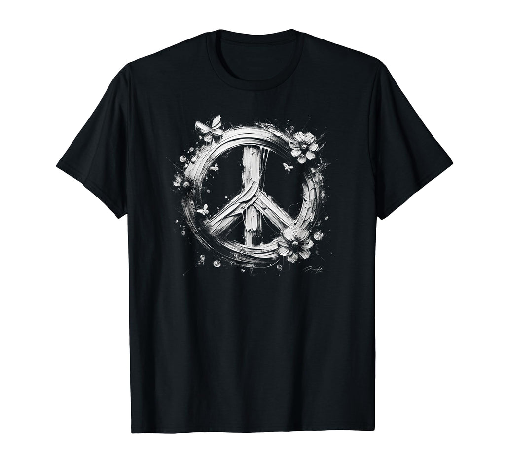 60S 70S Peace Love And Groovy Flower T-Shirt - Custom Art Print Men Women - T-Shirt, Sweatshirt, Hoodie