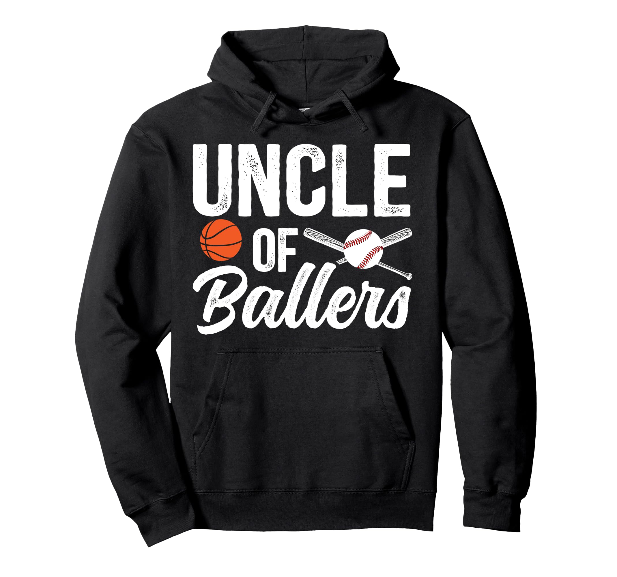 Uncle Ballers Basketball Baseball Hoodie - Custom Art Print for Adults - T-Shirt, Sweatshirt, Hoodie