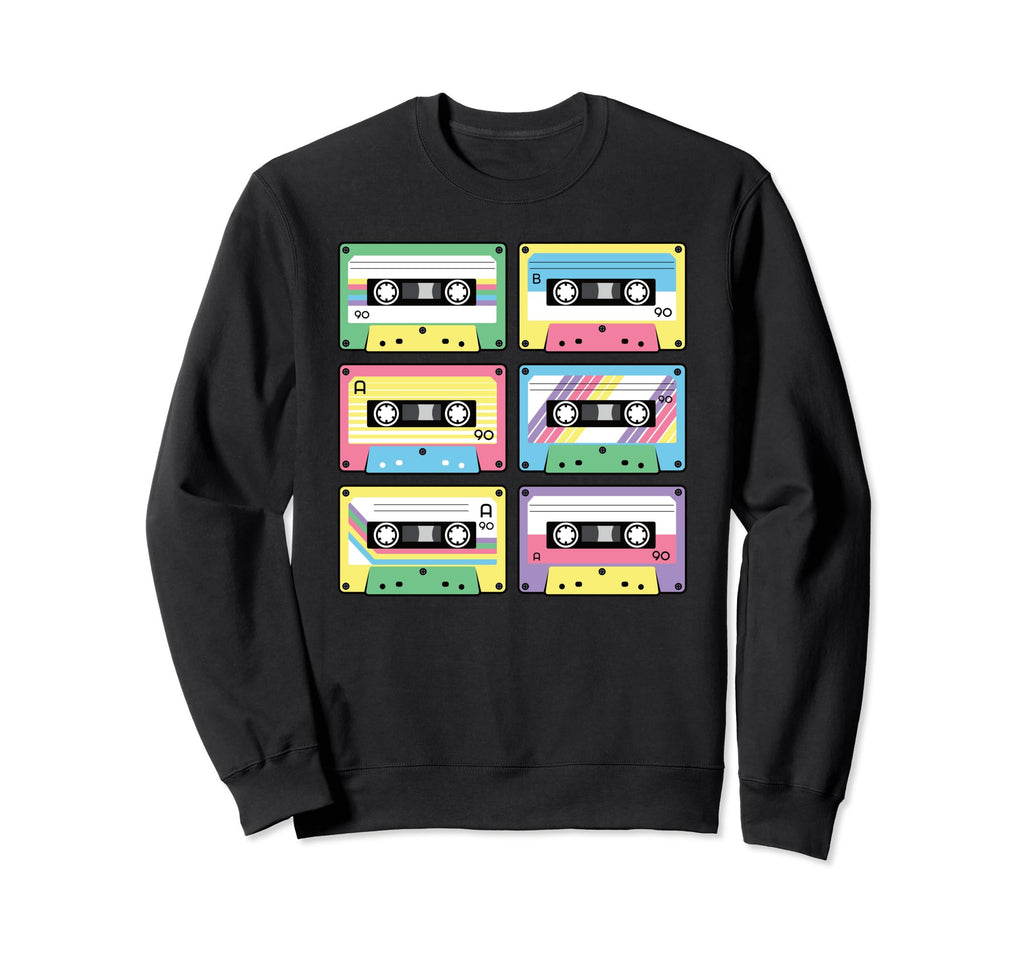 80S 90S Cassette Tape 1980S 1990S Music Sweatshirt - Unique Graphic Unisex - T-Shirt, Sweatshirt, Hoodie