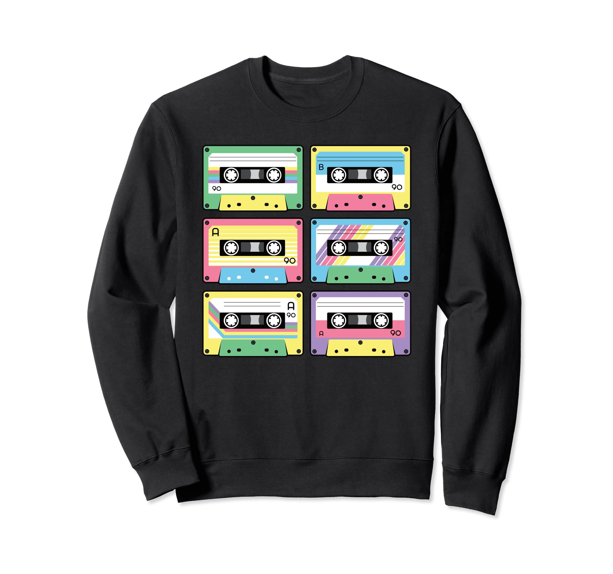 80S 90S Cassette Tape 1980S 1990S Music Sweatshirt - Unique Graphic Unisex - T-Shirt, Sweatshirt, Hoodie