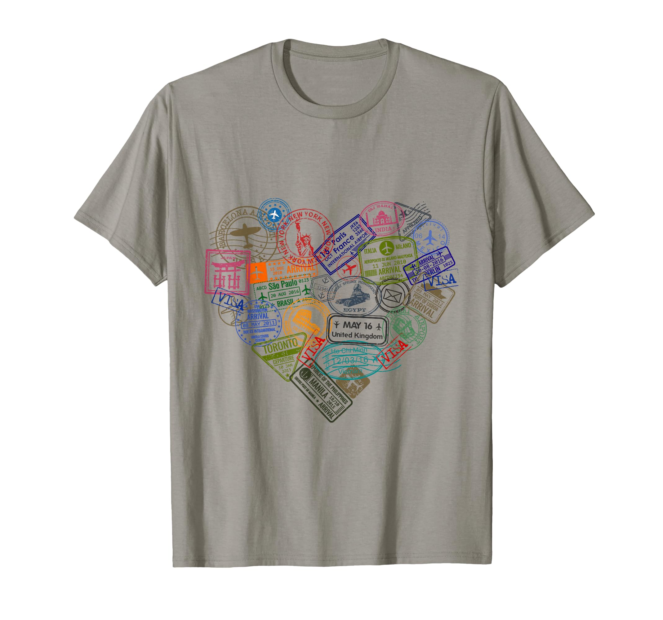 Stamp Flight Travel Vacation Cruise T-Shirt - Aesthetic Graphic Men Women - T-Shirt, Sweatshirt, Hoodie