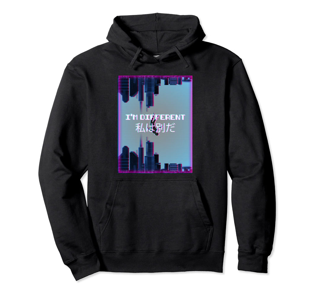 Im Different Aesthetic Vaporwave 90S Hoodie - Streetwear Style Unisex - T-Shirt, Sweatshirt, Hoodie