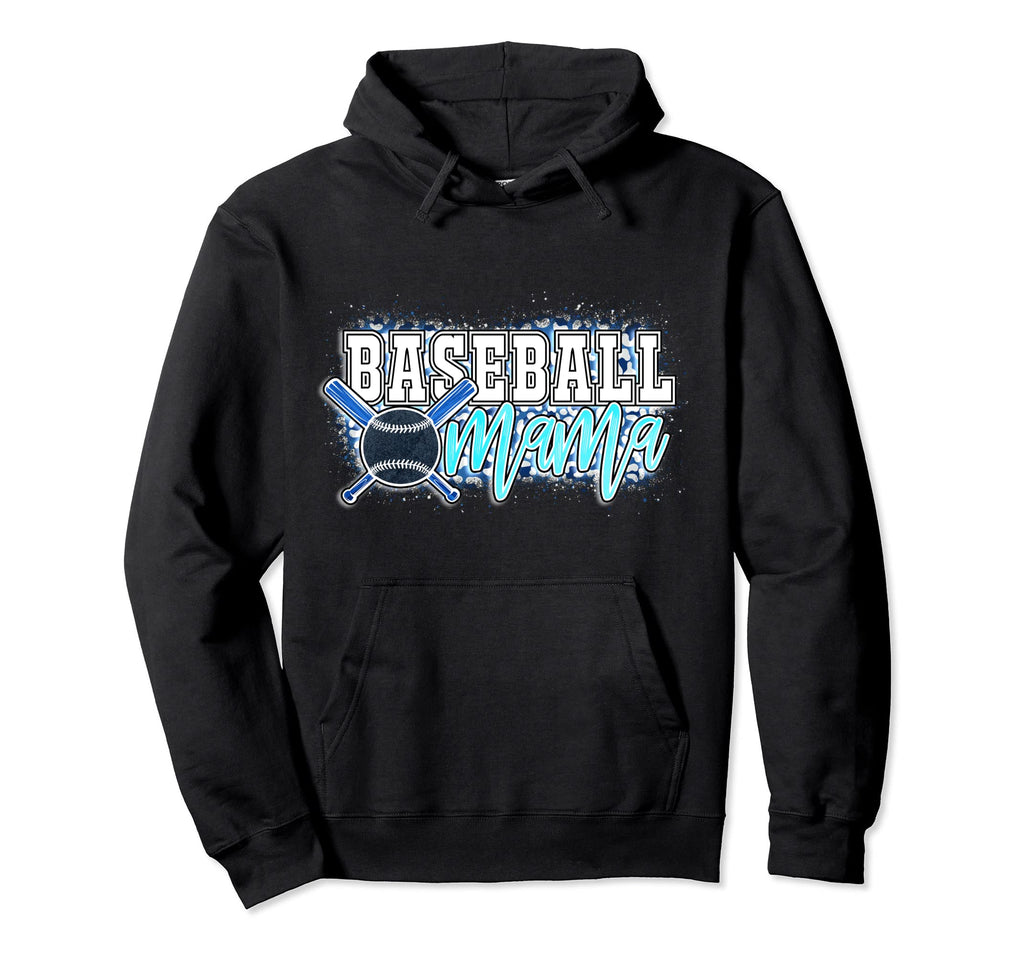 Baseball Mama Leopard D Cor Theme Hoodie - Novelty Apparel for Adults - T-Shirt, Sweatshirt, Hoodie
