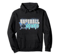 Baseball Mama Leopard D Cor Theme Hoodie - Novelty Apparel for Adults - T-Shirt, Sweatshirt, Hoodie