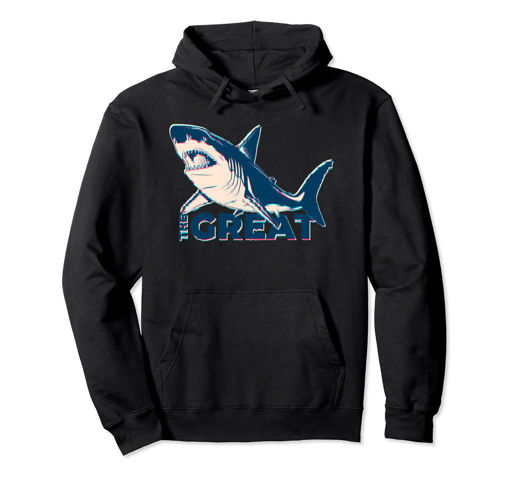 Great White Shark Lover Aesthetic Hoodie - Aesthetic Graphic for Adults - T-Shirt, Sweatshirt, Hoodie