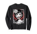 Horror Anime Goth Creepy Japanese Y2K Sweatshirt - Graphic Print Men Women - T-Shirt, Sweatshirt, Hoodie