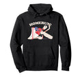 Funny Homerun Baseball Hockey Mash Up Hoodie - Unique Graphic for Adults - T-Shirt, Sweatshirt, Hoodie